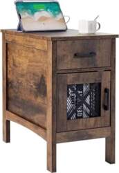VEVOR Side Table, Bedside Table, Bedside