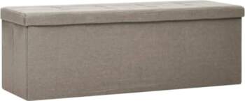 VidaXL Bench with Storage Space, Foldable