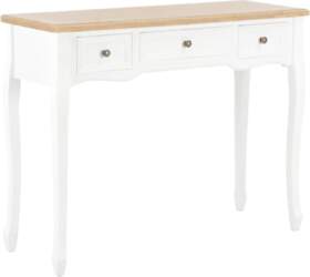 VidaXL Console Table with 3 Drawers