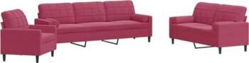 VidaXL Sofa Set 3-Piece Upholstered Sofa