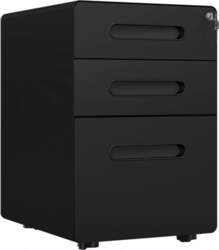 Vinsetto Rolling Container with 3 Drawers