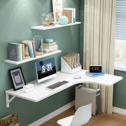 Wall Mounted Folding Desk with Extendable