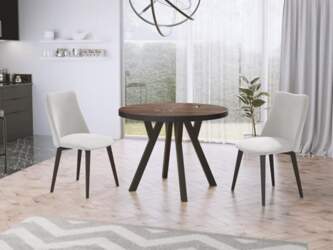 WFL GROUP Designer Round Extendable Dining