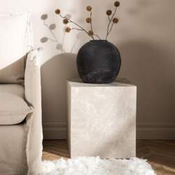York Sofa Table Marble Look Coffee
