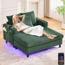 Zepneiy Sofa Chaise Lounge with Sleep