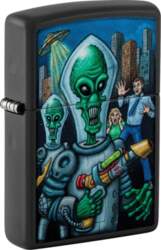 Zippo Lighter 46250 Alien Attack Design