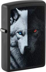 Zippo Lighter 46694 Two Wolves Design
