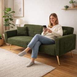 2-Seater Sofa Bed with Sleep Function