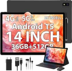 2K Android 15 planšetdators 14 collu