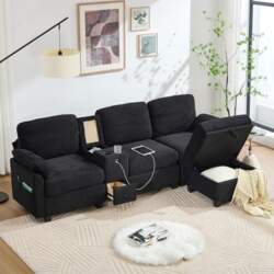3-Seater Sofa Bed, Modular Sofa with