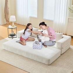 3-Seater Sofa Bed, Modular Sofa with