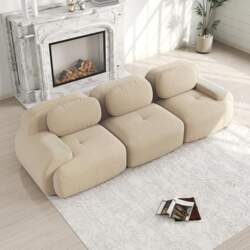 3-Seater Sofa, Modular Sofa Made of