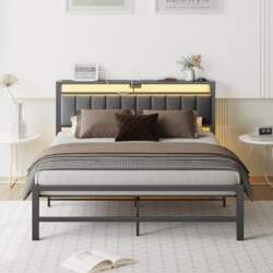 4ft6 Double Bed Frame with Storage