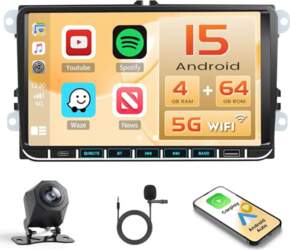 "Android 15" automašīnas radio VW