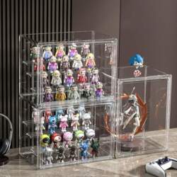 AAABOX Akrila leļļu vitrīna caurspīdīgs stackable