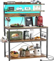 Aheaplus Baker`s Rack with Socket, Microwave