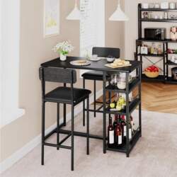 Bar Table Set 3-Piece Bar Table