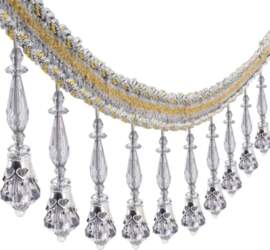 Beaded Fringe Trim Tassel Trim Long