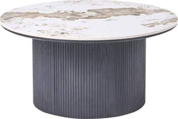 Beliani Dora Ceramic Coffee Table Marble