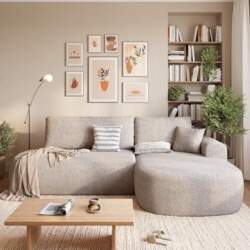 BROMARKT Como Corner Sofa with Sleep