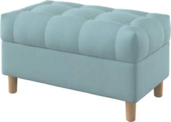 Buttoned Padded Bench Stool Ottoman with