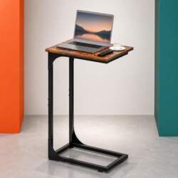C-shaped Side Table for Couch -