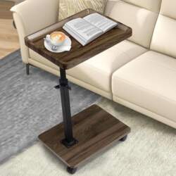 C-Shaped Side Table Height Adjustable 360°