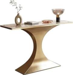 Console Table with Stone Top &