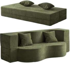 Corduroy Sofa with Sleep Function, Floor