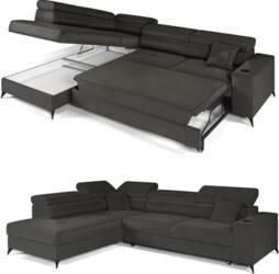 Corner Sofa with Sleep Function and