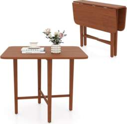 COSTWAY Folding Dining Table, Dining Room