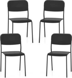 COSTWAY Stackable Dining Room Chairs, Set