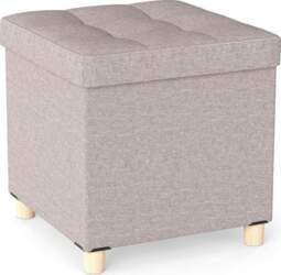 COSTWAY Stool with Storage Space, Footstool