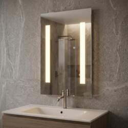 Croydex Malham Illuminated Rectangular Mirror with