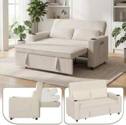 Devoko 2-Seater Sofa Bed, 140 cm