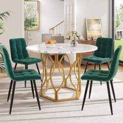 Dining Table with 4 Chairs Set