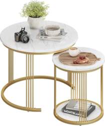 Dripex Round Coffee Table Set (Set