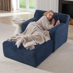 DRIXNO Corner Sofa with Sleep Function