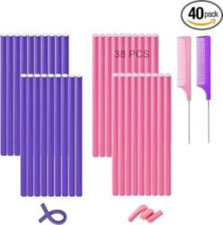 Elastīgas matu cirtas 38 gab. 24cm
