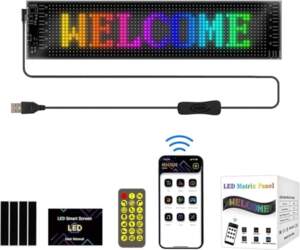 Elastīgs LED tablo, 37,4 x