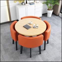 Elegant Round Square Dining Table Set