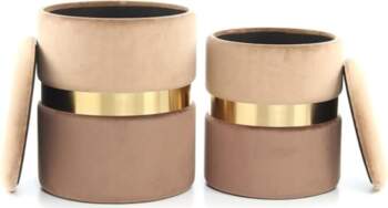 Evelyn Set of 2 Stools with