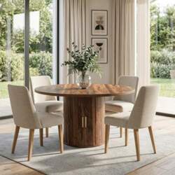 Extendable Dining Table, Round Dining Room