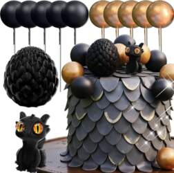 Fantasy Dragon Cake Topper Dragon Eggs