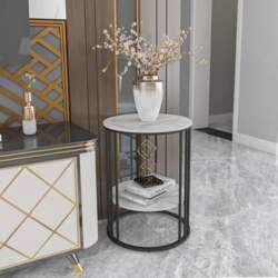 FATIVO Side Table Round Sofa Table