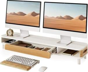 Fenge Dual Monitor Stand with Pull-Out