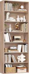 FirFurd Bookcase with 7 Compartments, Bookcase
