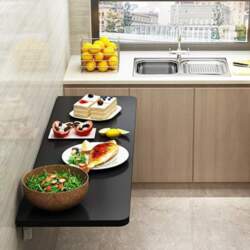 Folding Kitchen Table Wooden Wall Folding