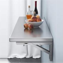 Folding Wall Table with Folding Plate