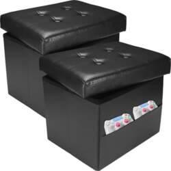 Fußhocker mit Seitentasche, 43,2 cm